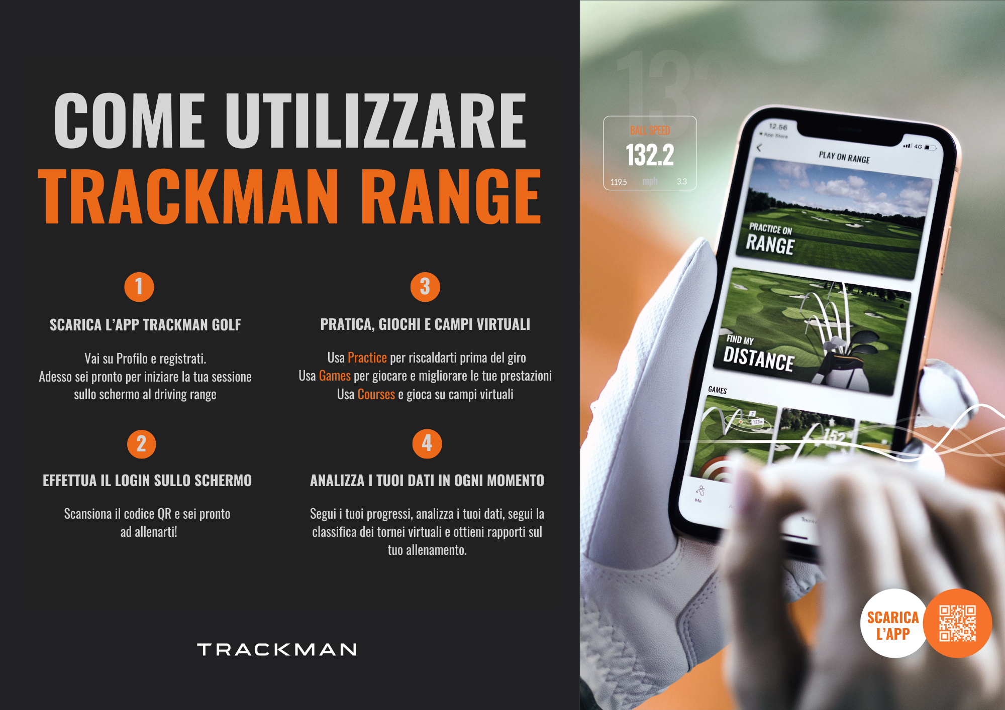 Come usare trackman range