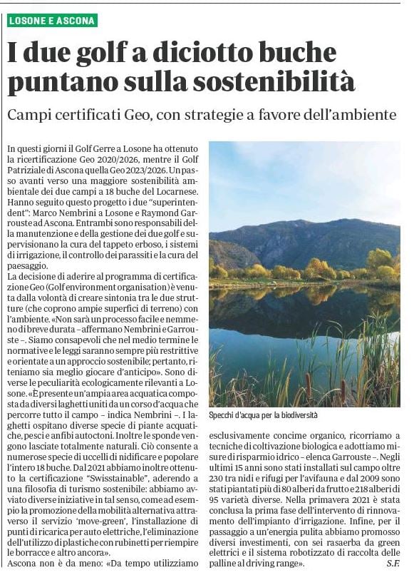 La Regione - GEO - 05.09.23